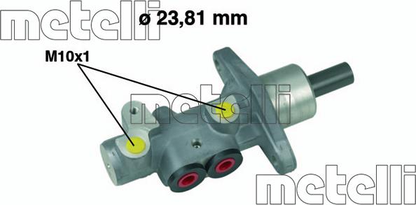 Metelli 05-0490 - Главный тормозной цилиндр onlydrive.pro