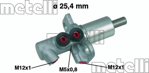 Metelli 05-0458 - Pagrindinis cilindras, stabdžiai onlydrive.pro