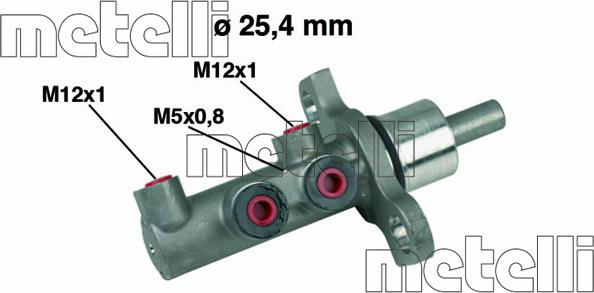 Metelli 05-0439 - Главный тормозной цилиндр onlydrive.pro