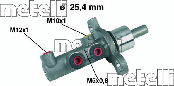 Metelli 05-0438 - Brake Master Cylinder onlydrive.pro