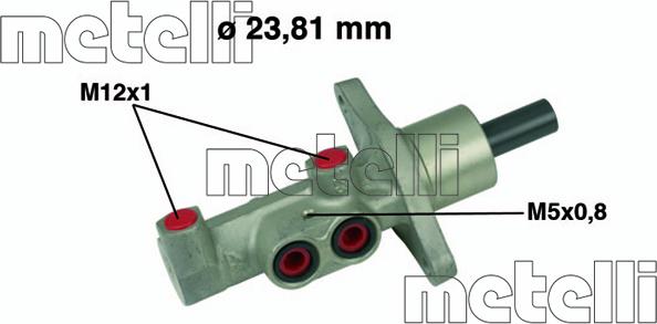 Metelli 05-0475 - Главный тормозной цилиндр onlydrive.pro