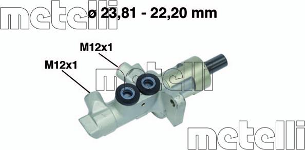 Metelli 05-0548 - Pagrindinis cilindras, stabdžiai onlydrive.pro