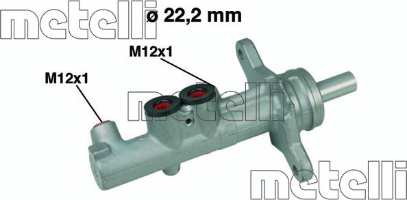 Metelli 05-0535 - Pagrindinis cilindras, stabdžiai onlydrive.pro