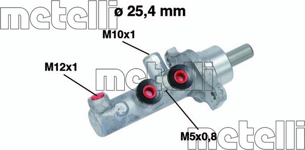 Metelli 05-0570 - Brake Master Cylinder onlydrive.pro