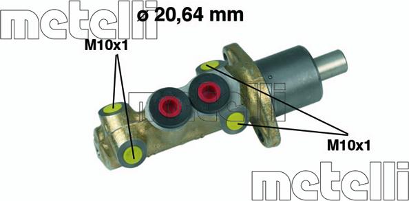 Metelli 05-0059 - Pagrindinis cilindras, stabdžiai onlydrive.pro