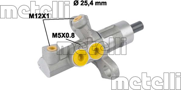 Metelli 05-0811 - Pagrindinis cilindras, stabdžiai onlydrive.pro