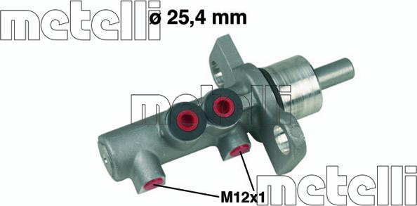 Metelli 05-0369 - Pagrindinis cilindras, stabdžiai onlydrive.pro