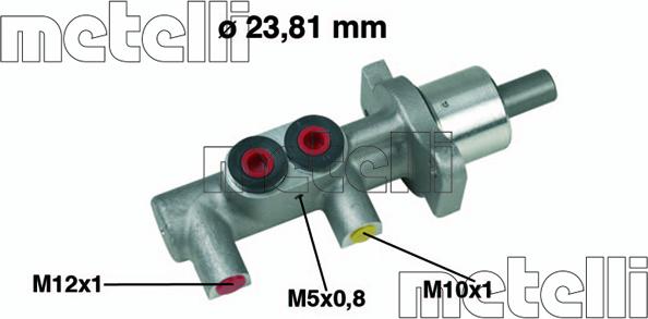 Metelli 05-0382 - Главный тормозной цилиндр onlydrive.pro