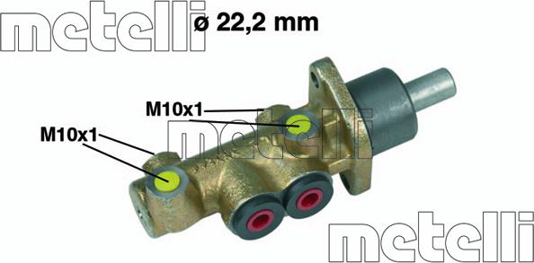 Metelli 05-0278 - Главный тормозной цилиндр onlydrive.pro