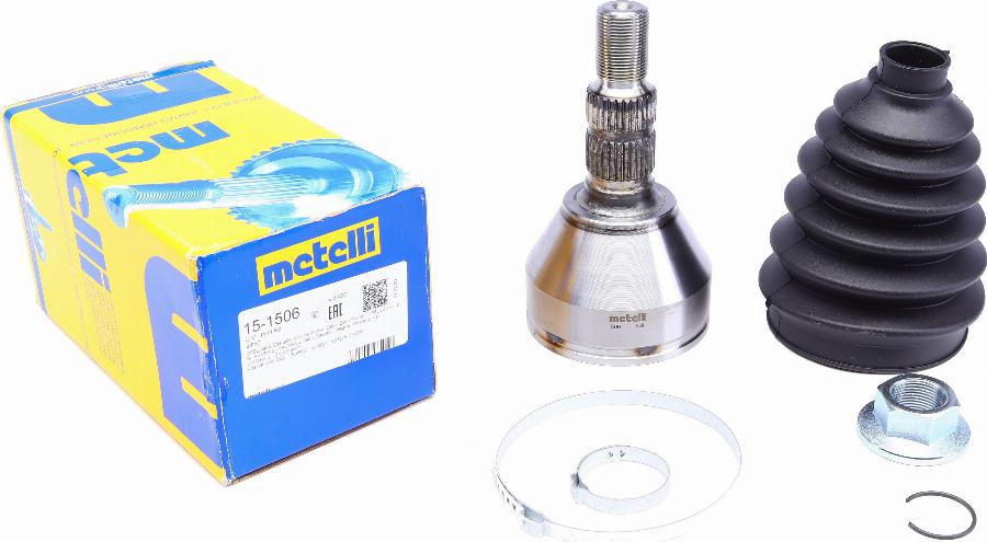 Metelli 15-1506 - Шарнирный комплект, ШРУС, приводной вал onlydrive.pro