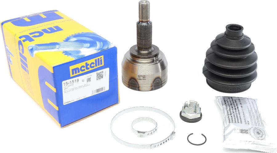 Metelli 15-1519 - Шарнирный комплект, ШРУС, приводной вал onlydrive.pro