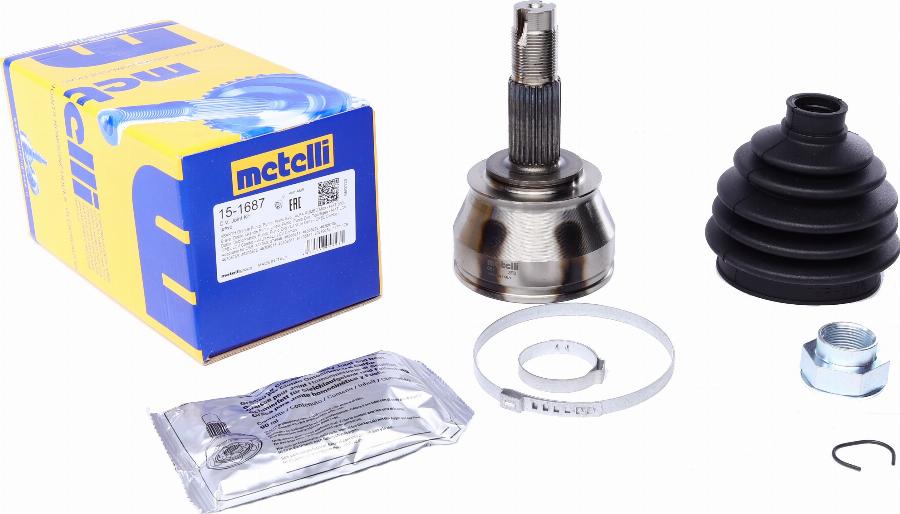 Metelli 15-1687 - Шарнирный комплект, ШРУС, приводной вал onlydrive.pro