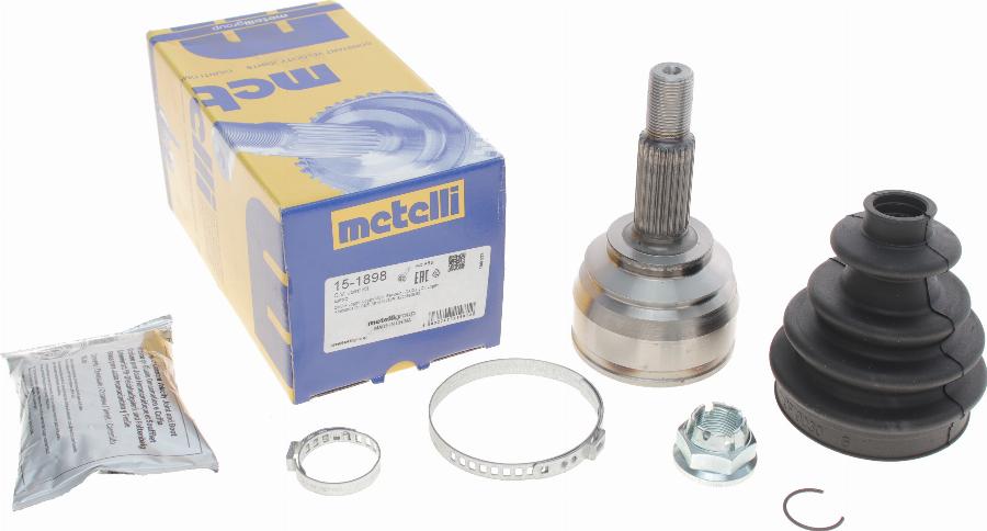 Metelli 15-1898 - Шарнирный комплект, ШРУС, приводной вал onlydrive.pro