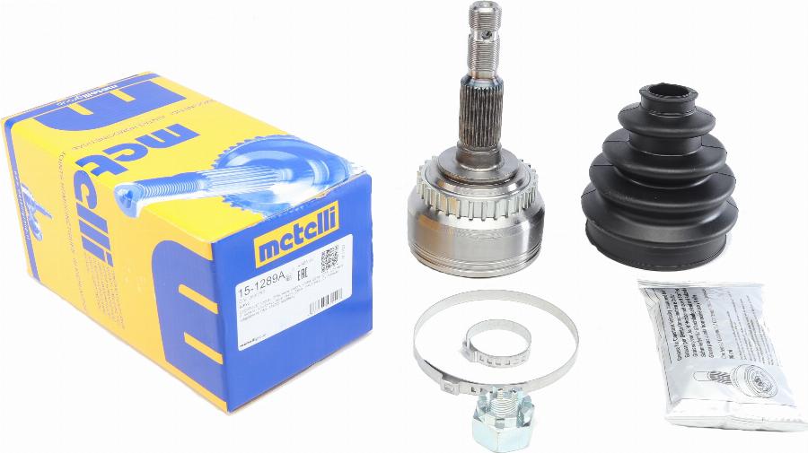 Metelli 15-1289A - Шарнирный комплект, ШРУС, приводной вал onlydrive.pro