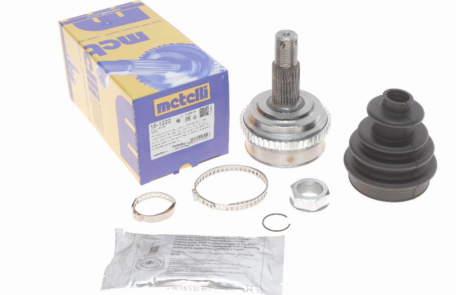 Metelli 15-1222 - Шарнирный комплект, ШРУС, приводной вал onlydrive.pro