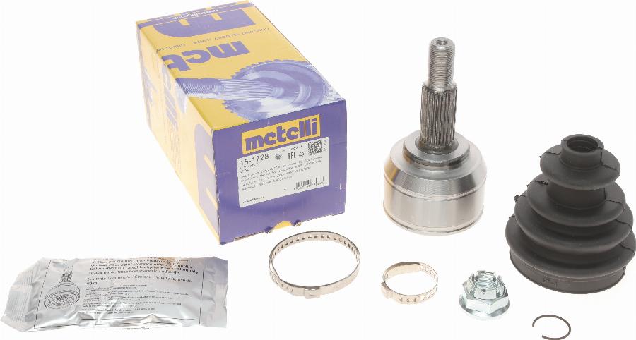 Metelli 15-1728 - Шарнирный комплект, ШРУС, приводной вал onlydrive.pro