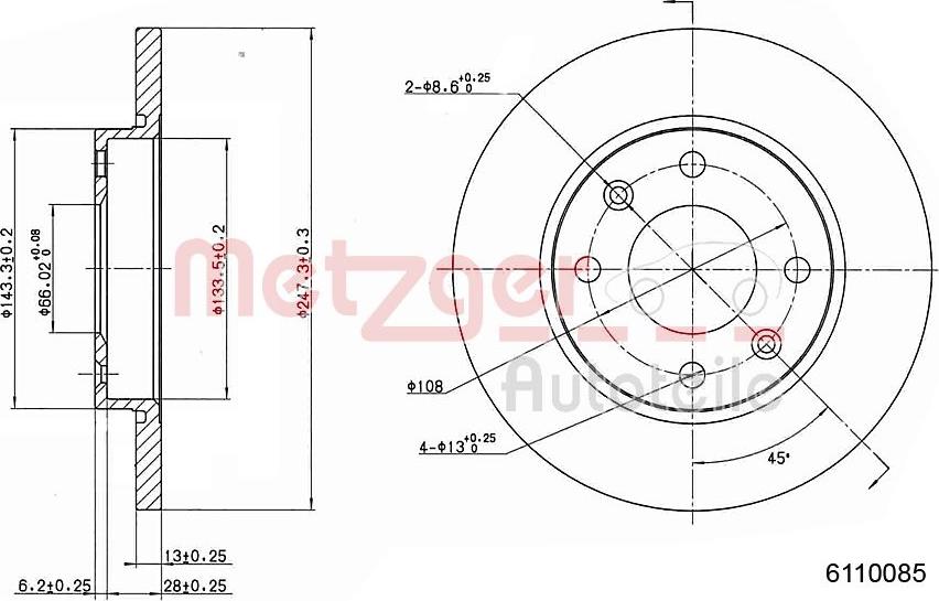 Textar 92092803 - Stabdžių diskas onlydrive.pro