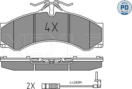 Meyle 025 290 7620/PD - Brake Pad Set, disc brake onlydrive.pro