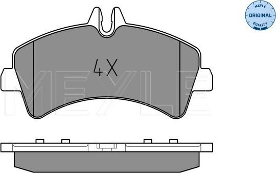 Meyle 025 292 1720 - Brake Pad Set, disc brake onlydrive.pro