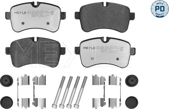 Meyle 025 292 3221/PD - Brake Pad Set, disc brake onlydrive.pro