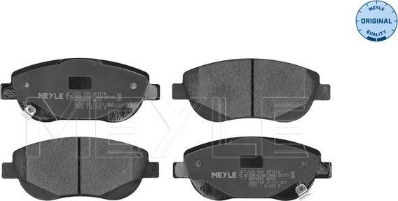 Meyle 025 249 4619/W - Brake Pad Set, disc brake onlydrive.pro