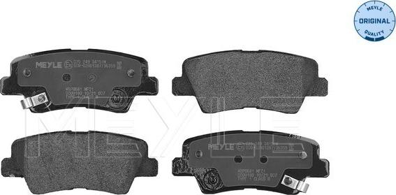 Meyle 025 249 3415/W - Brake Pad Set, disc brake onlydrive.pro