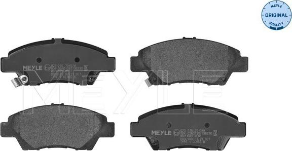 Meyle 025 249 7915/W - Brake Pad Set, disc brake onlydrive.pro