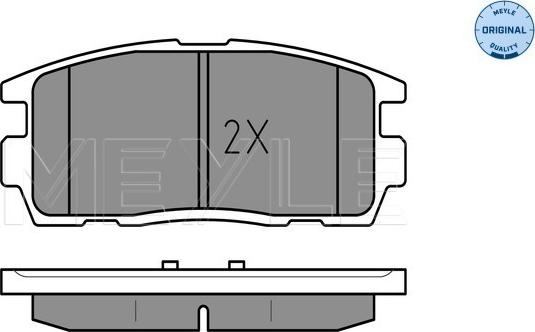 Meyle 025 244 9815/W - Brake Pad Set, disc brake onlydrive.pro