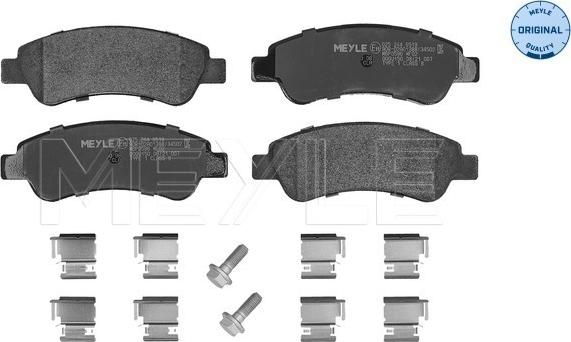 Meyle 025 244 6519 - Brake Pad Set, disc brake onlydrive.pro