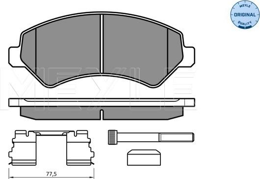 Meyle 025 244 6619/W1 - Brake Pad Set, disc brake onlydrive.pro