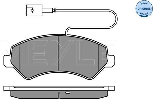 Meyle 025 244 6619/W1 - Brake Pad Set, disc brake onlydrive.pro