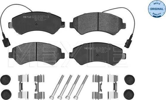 Meyle 025 244 6619/W1 - Тормозные колодки, дисковые, комплект onlydrive.pro