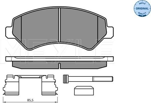 Meyle 025 244 6619/W2 - Bremžu uzliku kompl., Disku bremzes onlydrive.pro