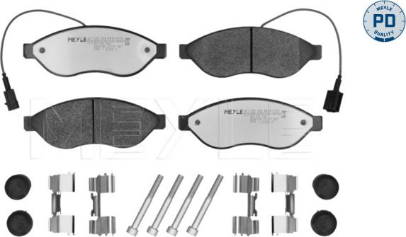 Meyle 025 244 6819-2/PD - Brake Pad Set, disc brake onlydrive.pro