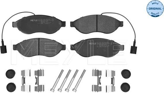 Meyle 025 244 6819/W1 - Brake Pad Set, disc brake onlydrive.pro