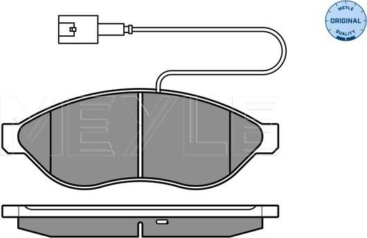 Meyle 025 244 6819/W2 - Тормозные колодки, дисковые, комплект onlydrive.pro