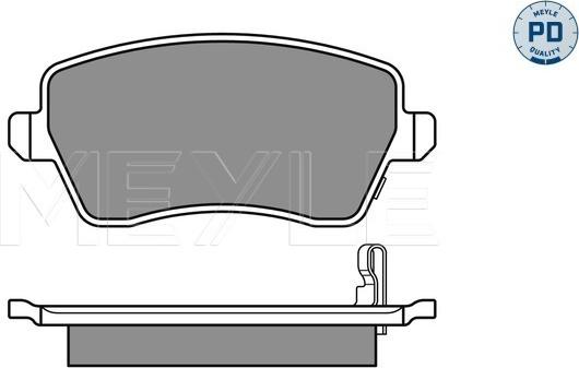 Meyle 025 244 0317/PD - Brake Pad Set, disc brake onlydrive.pro