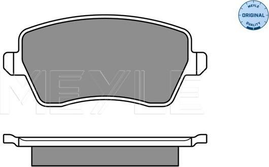 Meyle 025 244 0317/W - Piduriklotsi komplekt,ketaspidur onlydrive.pro