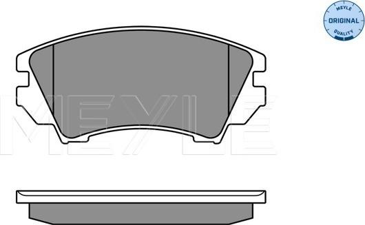 Meyle 025 244 1219/W - Brake Pad Set, disc brake onlydrive.pro