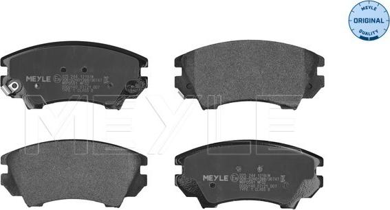 Meyle 025 244 1219/W - Brake Pad Set, disc brake onlydrive.pro