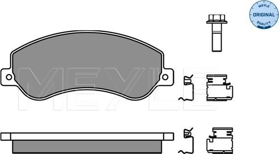 Meyle 025 244 8419/W - Тормозные колодки, дисковые, комплект onlydrive.pro