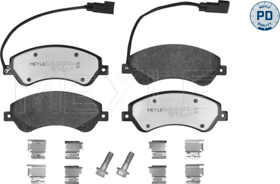 Meyle 025 244 8518/PD - Brake Pad Set, disc brake onlydrive.pro