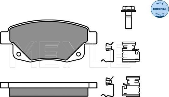 Meyle 025 244 8617/W - Тормозные колодки, дисковые, комплект onlydrive.pro