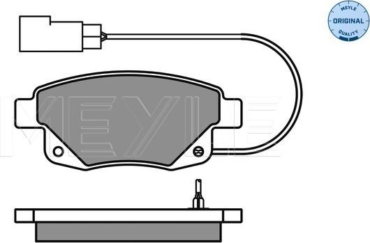 Meyle 025 244 8617/W - Brake Pad Set, disc brake onlydrive.pro