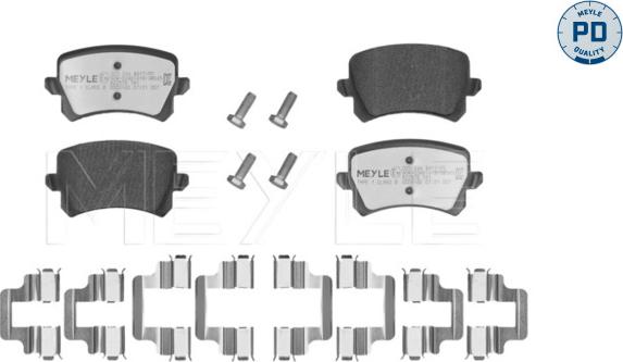 Meyle 025 244 8317/PD - Тормозные колодки, дисковые, комплект onlydrive.pro