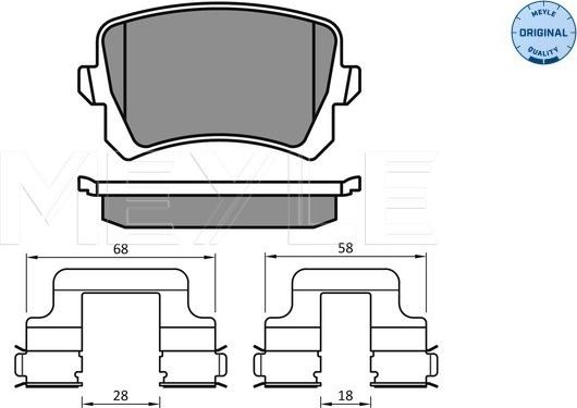 Meyle 025 244 8317 - Brake Pad Set, disc brake onlydrive.pro