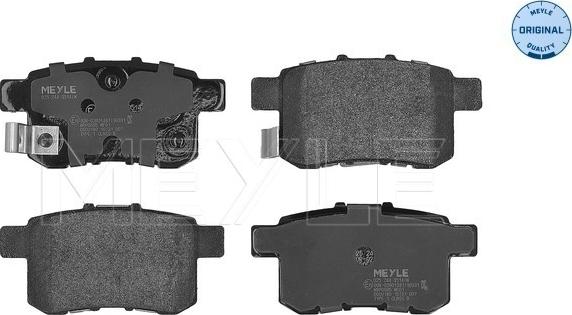 Meyle 025 244 3514/W - Brake Pad Set, disc brake onlydrive.pro