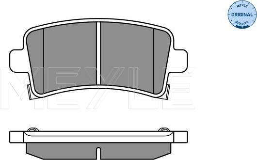 Meyle 025 244 2116/W - Тормозные колодки, дисковые, комплект onlydrive.pro