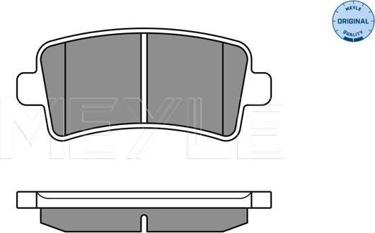 Meyle 025 244 2116/W - Тормозные колодки, дисковые, комплект onlydrive.pro