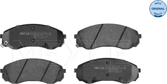 Meyle 025 245 9717/W - Brake Pad Set, disc brake onlydrive.pro